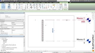 Formation Revit: 1 - Création d'un premier mur