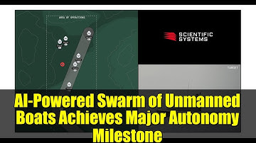 AI-Powered Swarm of Unmanned Boats Achieves Major Autonomy Milestone