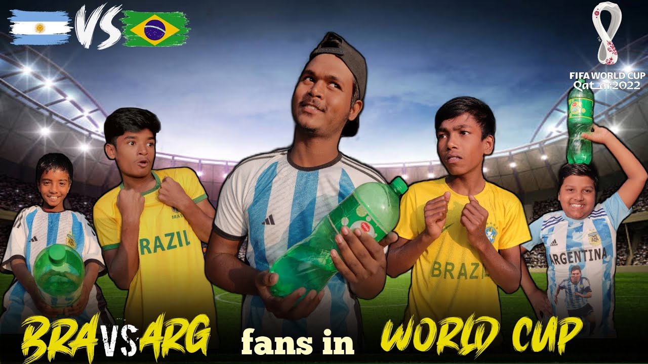 BRA vs ARG fans in WORLD CUP / New Bangla Funny video / INM Golly Gang ...