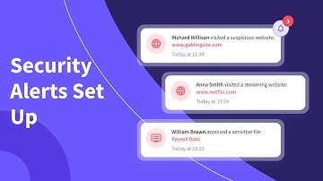 Security Alerts: Set up