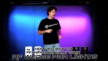 How To Set Up Two Remotes With Your Rockville RF WEDGE BLACK RGBWA+UV Wireless DMX DJ Par Up Light