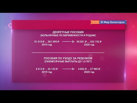 Декретные и пособия по уходу за ребенком увеличат