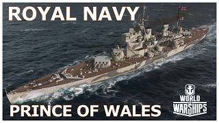 HMS Prince of Wales Royal Navy Battleship World of Warships Wows Guide
