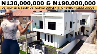 Come see this Affordable luxury 5 and 4 bedroom duplex in chevron lekki Lagos Nigeria