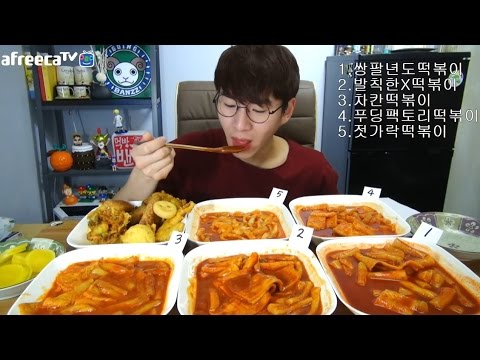 밴쯔▼ 인터넷판매 떡볶이5종 분석&비교 먹방!!! 151018