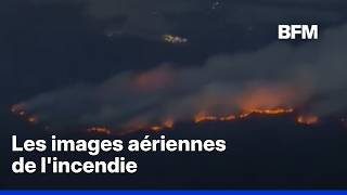 Les images aériennes de l'incendie dans la forêt de Fontainebleau