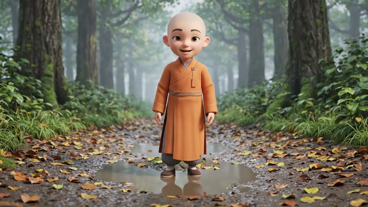 Little Monk | Surviving the Storm | The Rescue in the Deep Forest