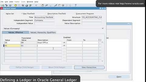 Oracle Training   Defining Ledgers in General Ledger Part 1   Oracle E Business Suite R12
