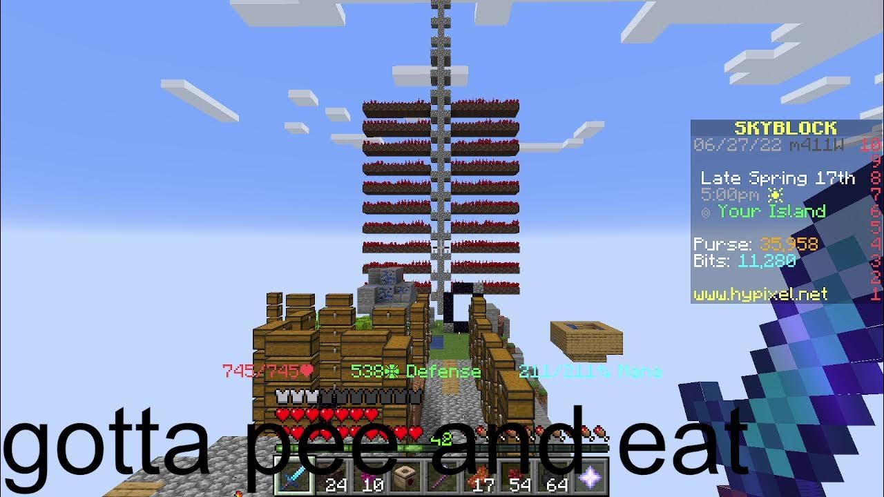 nether wart hoe tier 3 hypixel skyblock YouTube