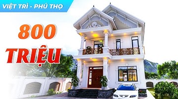 Khám Phá Mẫu Biệt Thự Mái Thái 2 Tầng Mái Thái 800 TRIỆU Đẹp Lung Linh Tại Việt Trì Phú Thọ