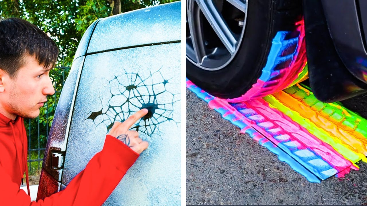 15 CAR ART IDEAS AND CAR HACKS FOR DRIVERS