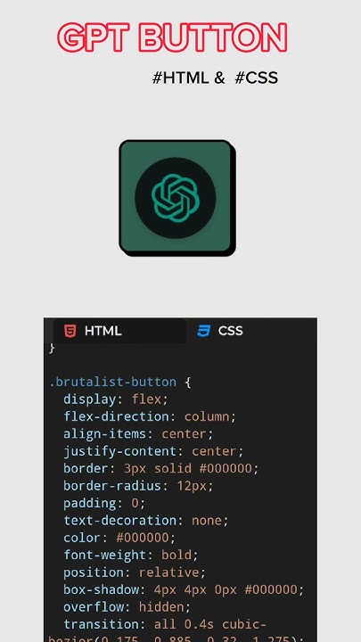 GPT button using html & css, #code#coding #webdesign #programming # ...
