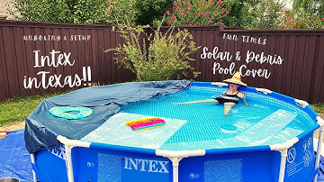Unboxing Intex 12 Foot Pool (12ftx30in) Easy set up with solar/debris cover