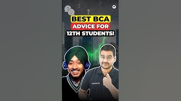 🎓BCA 2025: Yes or No? ✅ Best Advice for 12th Pass Students! #shorts #bca #bcacourse #viral