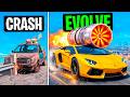 Every Time I Crash, My Rocket Car EVOLVES in GTA!