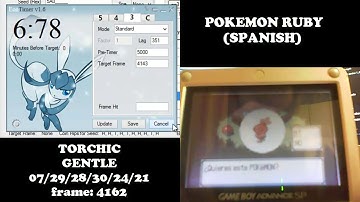 [RNG] TID/SID manip and shiny starter Pokémon Ruby