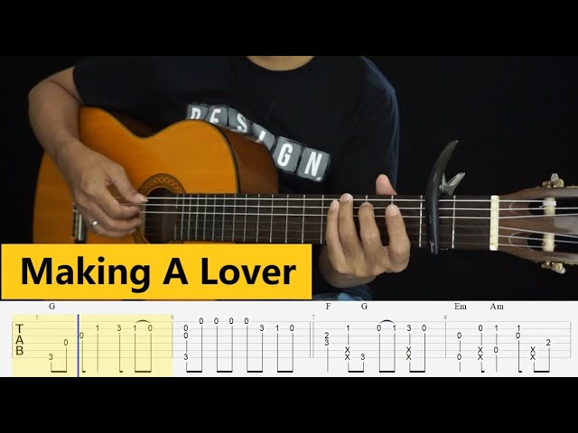 Making A Lover - SS501 - Fingerstyle Guitar Tutorial TAB + Chord + Lyrics class=