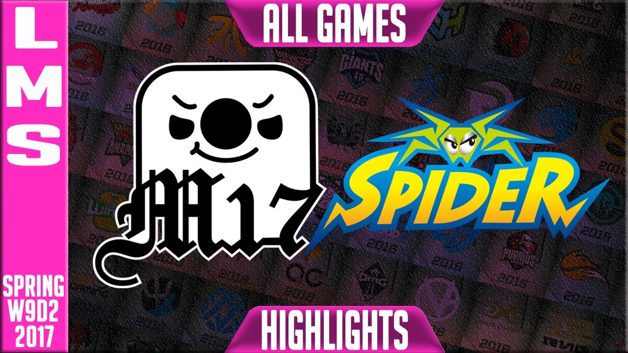 Machi 17 vs Wayi Spider Highlights All Games - LMS W9D2 Spring 2017 M17 vs WS All games