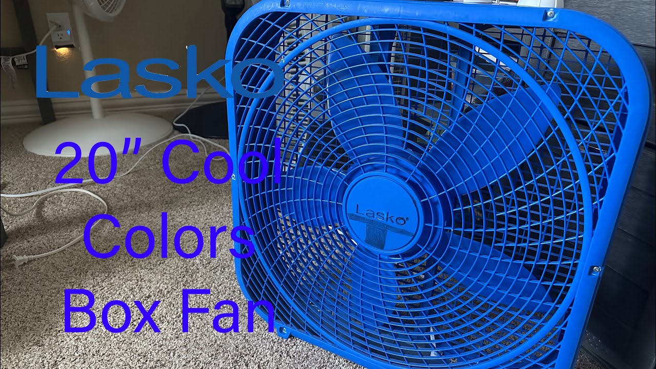 Lasko 20” Cool Colors Box Fan - YouTube