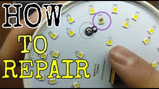 How to repair LED SMD light Bulb easily at home only with solder