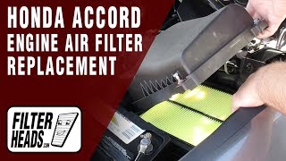 How to Replace Engine Air Filter 2009 Honda Accord V6 3.5L