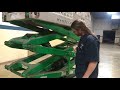 Scissor lift inspection and operation