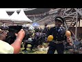 A member of Zimbabwe Police band happy doing his job
