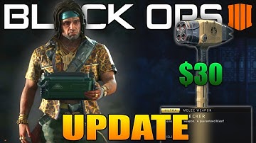 Black Ops 4 Update: $30 Hammer, Barebones, Weapon Buffs