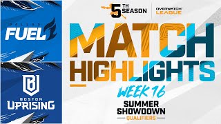 @DallasFuel vs @BostonUprising | Summer Showdown Qualifiers Highlights | Week 16 Day 3