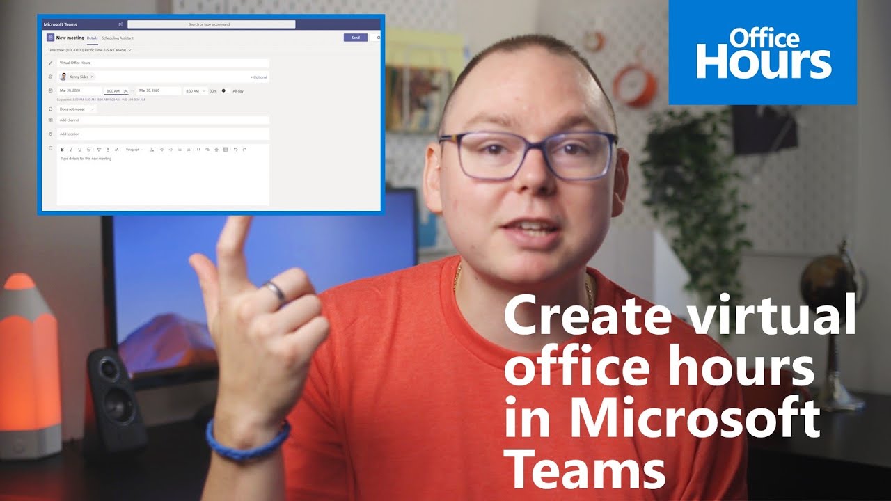 How to create virtual office hours in Microsoft Teams - YouTube