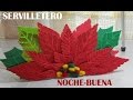 Como hacer servilleteros de NOCHEBUENA Navidad Navideños fiesta TUTORIAL Inerya viris