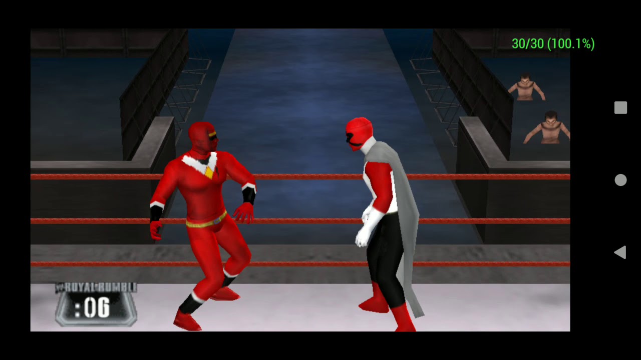 10-man royal rumble red Power rangers WWE SvR 2011. - YouTube