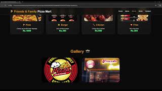 HTML,CSS PIZZA MART