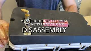 Freightliner Columbia 120 Instrument Cluster Disassemble