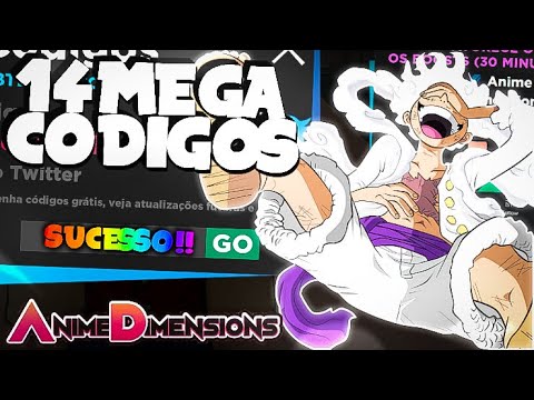 SAIU 16 MEGA CODIGOS *ALL NEW CODES FUNCIONANDO* PARA O ANIME DIMENSIONS -  BronzerBR 