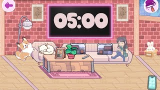 5 Minute Timer | Background Music & Alarm! [ #AvatarWorld edition ]
