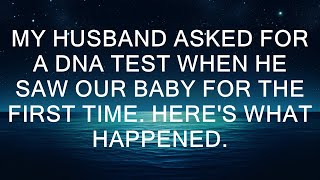 My husband asked for a DNA test when he saw our baby for the first time. Here's what happened.  ||