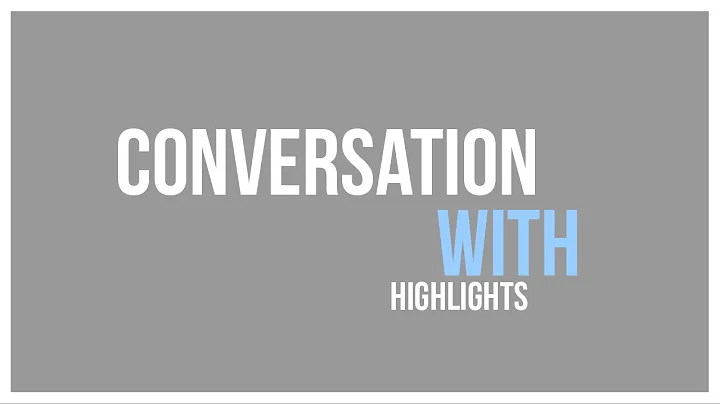 Conversation With Ep.3 Tanya Chesser (Highlights)