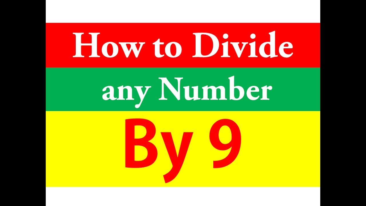 How to divide any number by 9 in 3 sec in hindi youtube