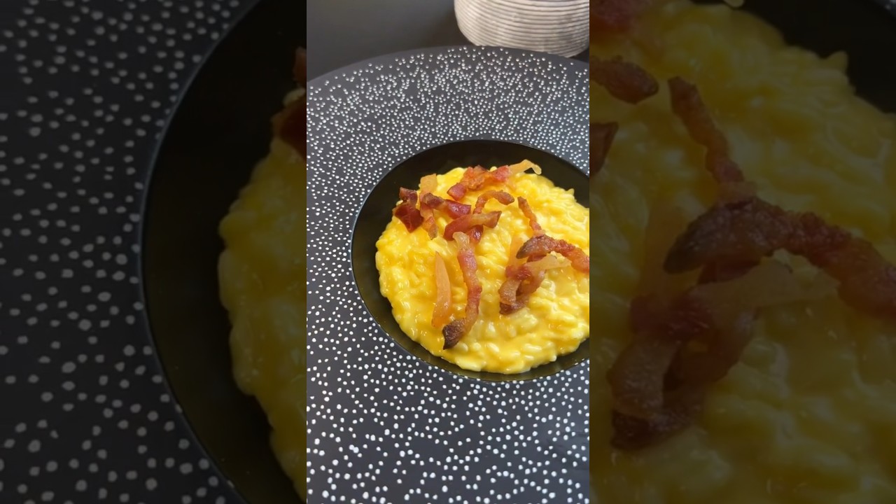Risotto alla carbonara super cremoso 🤤provalo !!!! ricette carbonara