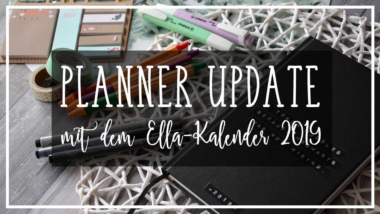 KALENDER GESTALTEN - Flipthrough mit dem ELLA-Kalender 2019 - YouTube