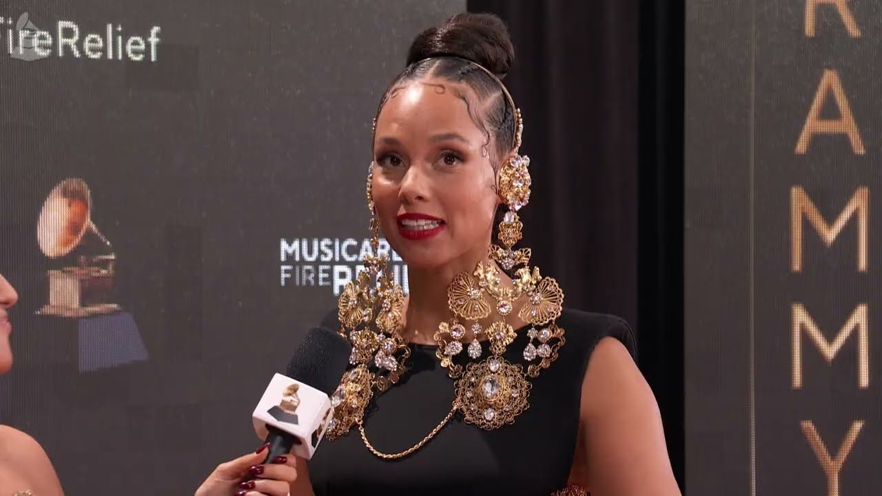 ALICIA KEYS Red Carpet Interview | 2025 GRAMMYs