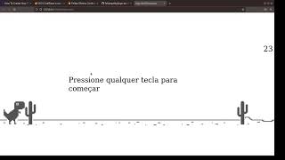 Jogo do dinossauro offline Google