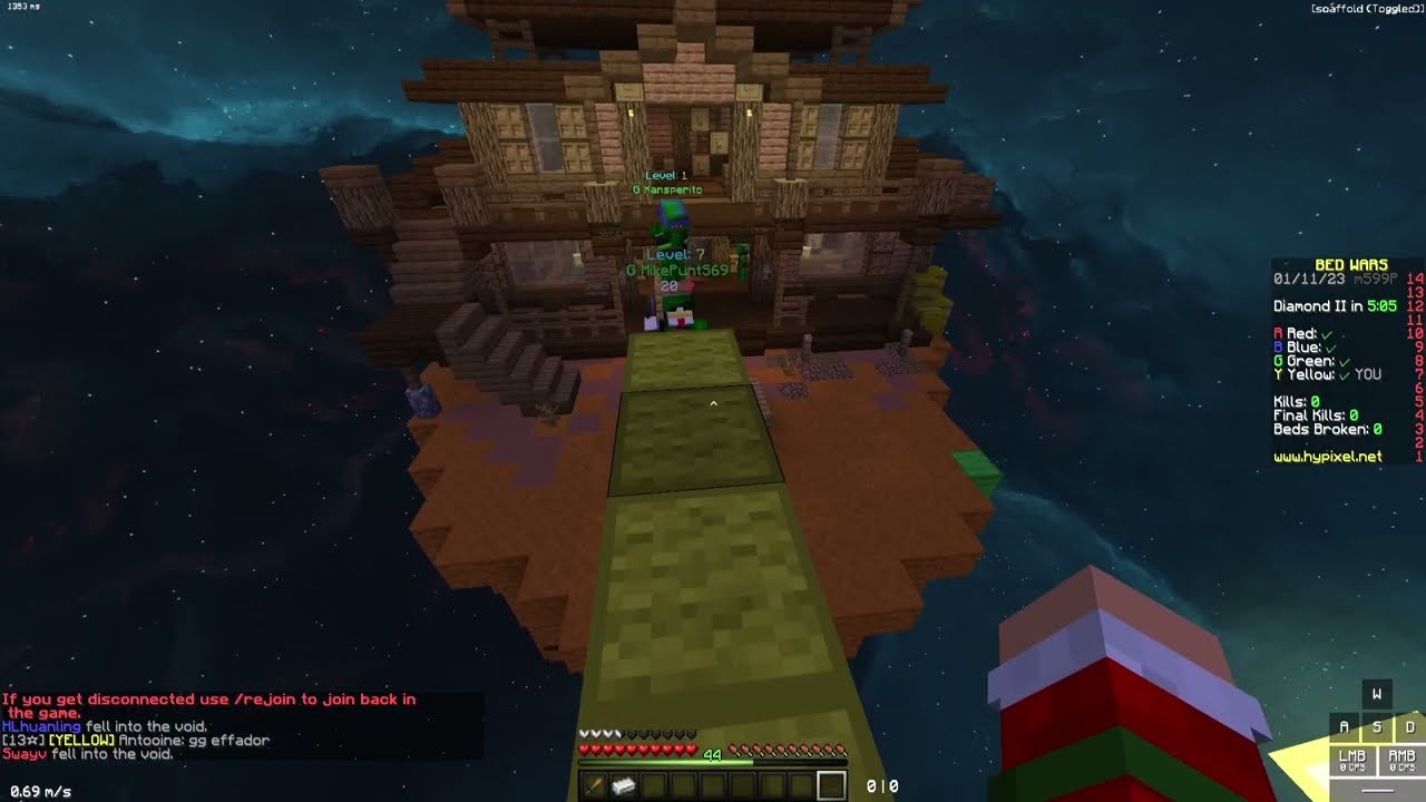 Perfect Godbridge Rush in Bedwars