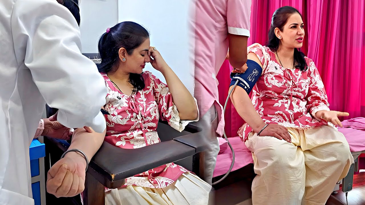 AAJ KARANA PADA MERA BLOOD TEST 🥹| MANHEER VACCINATION DAY 