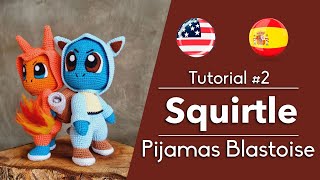 Squirtle in Blastoise Pajamas | EN & ES Pattern Subtitles #2