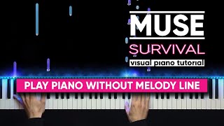 Muse - Survival (Visual Piano Tutorial)