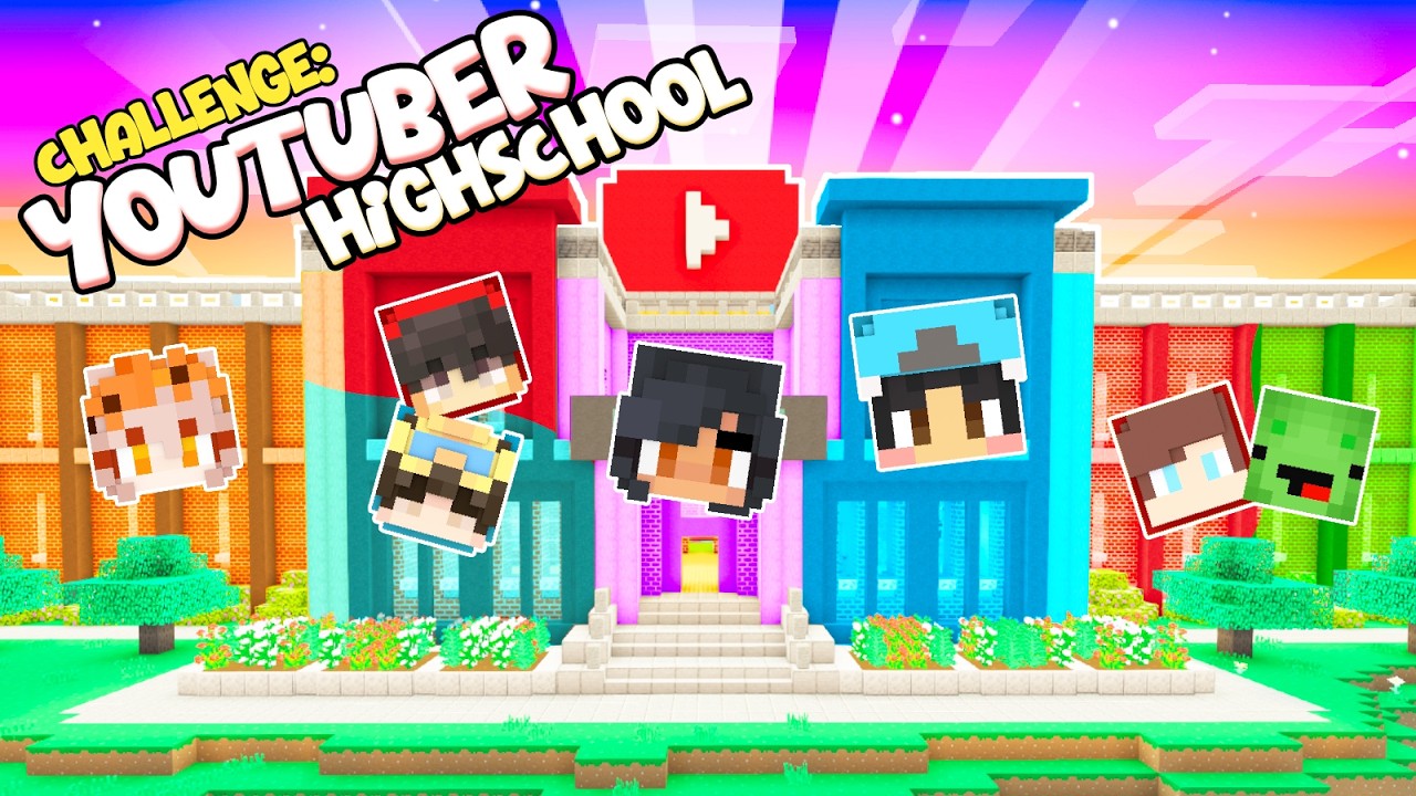 I Built a Minecraft YOUTUBER High School!