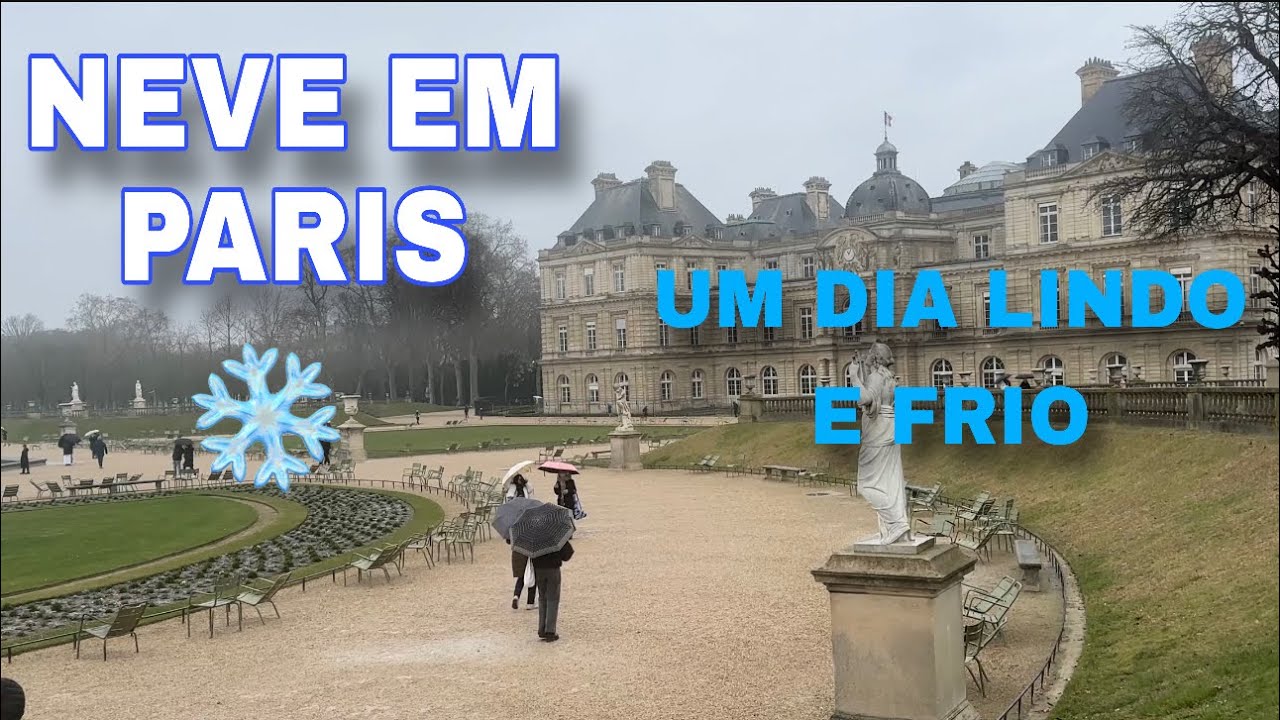 O ENCANTO DA NEVE EM PARIS ❄️