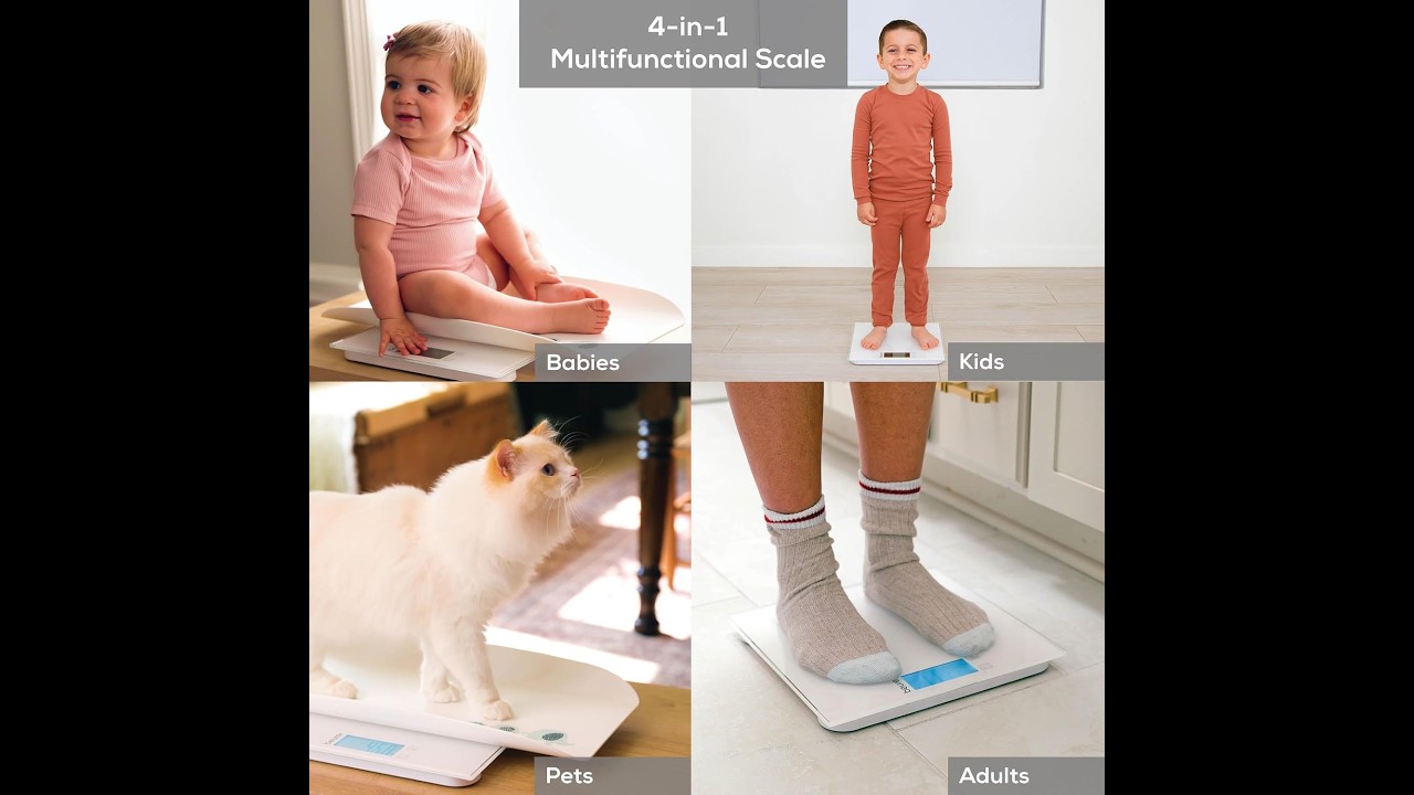 Beurer BY80 Digital Baby Scale, Infant Scale for Weighing in Pounds Ounces or Kilograms up to 44 lbs
